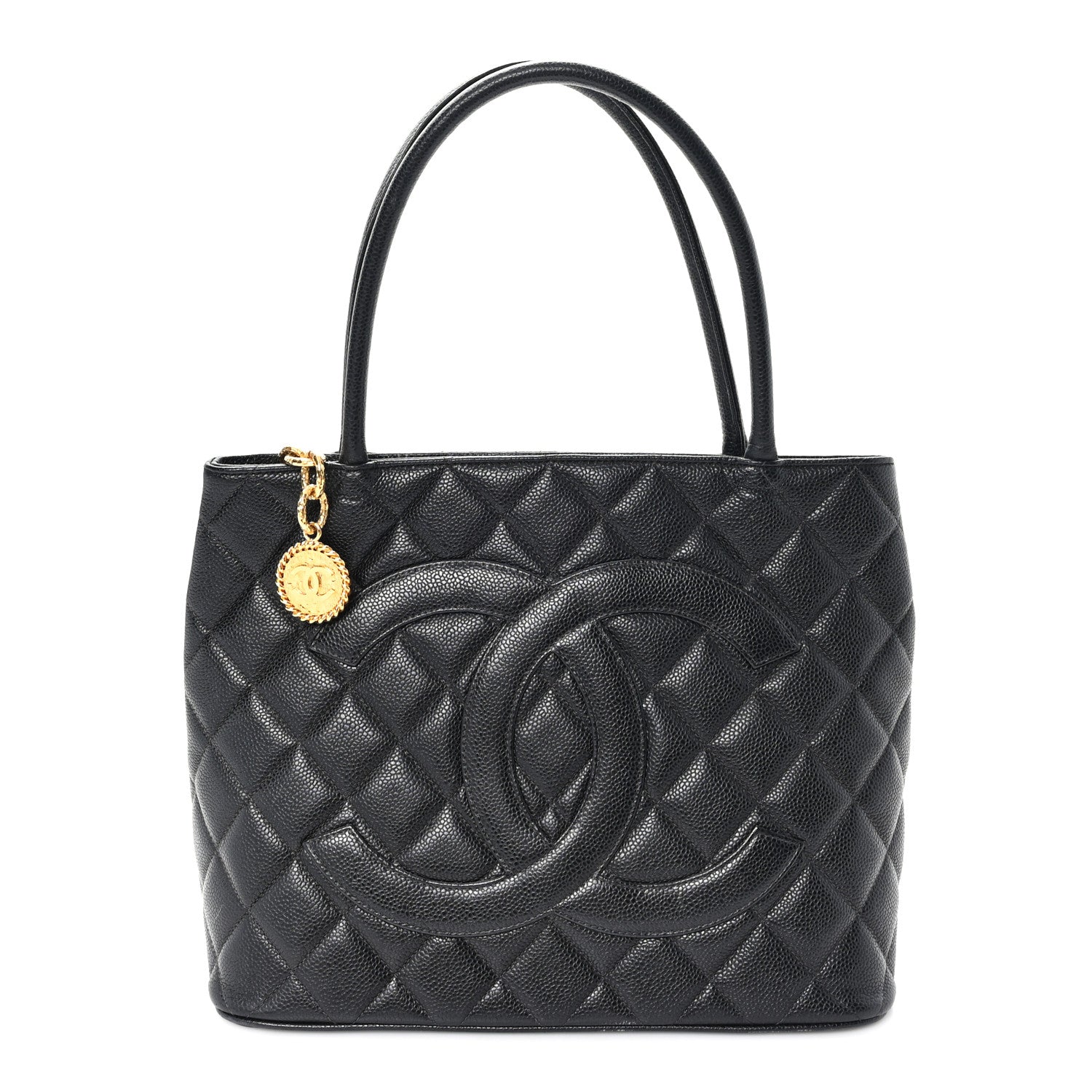 Chanel Caviar Quilted Medallion Tote Black 1 of 10