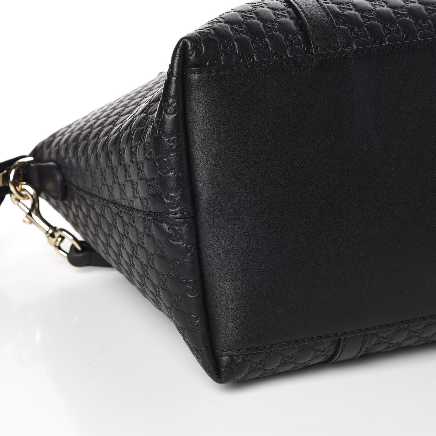 Soft Microguccissima Dome Satchel Black
