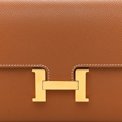 Hermes Epsom Constance Long Wallet To Go Gold 8 of 10