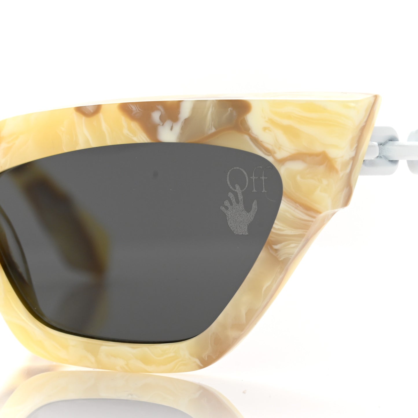 Acetate Marble Nina Sunglasses Beige