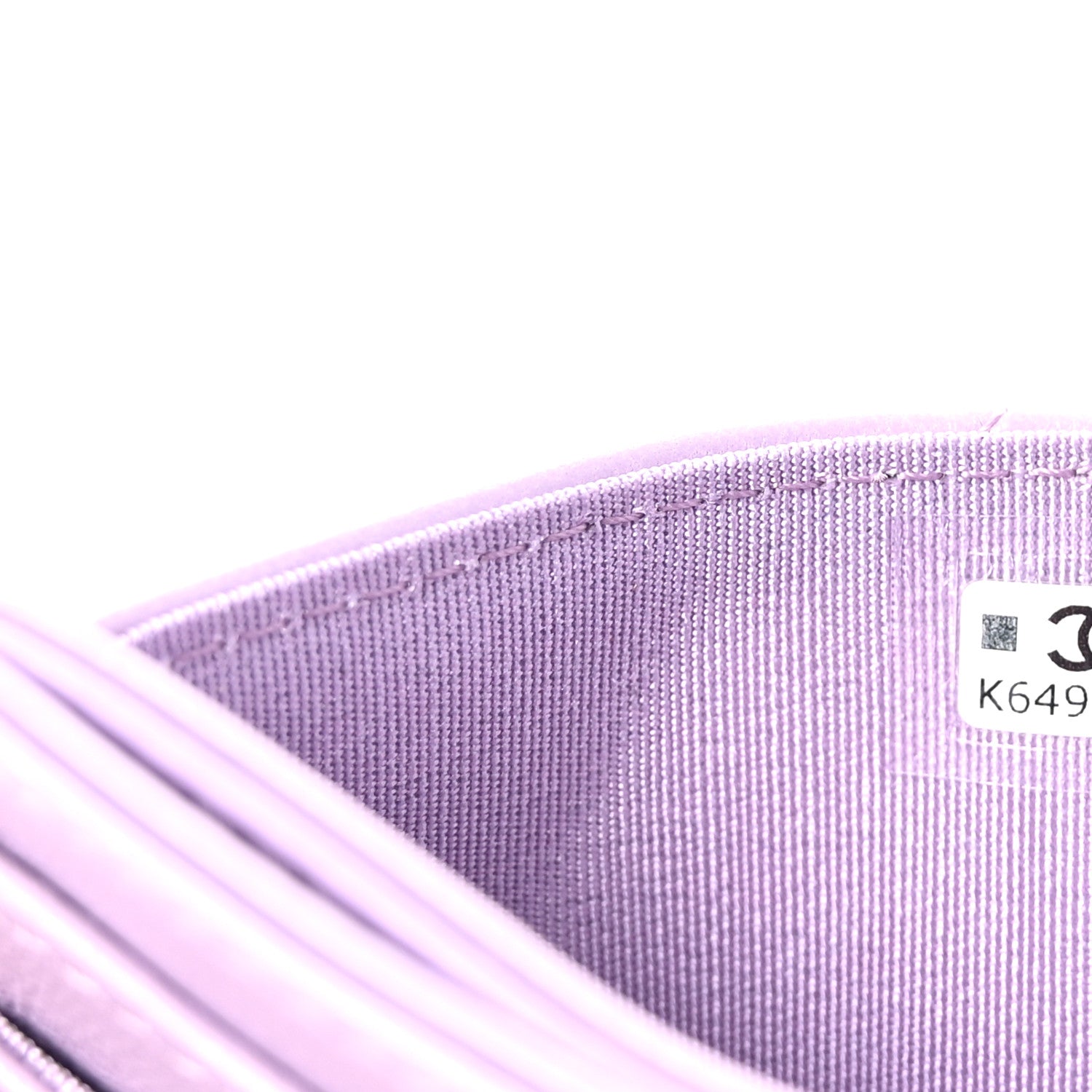 Chanel Lambskin Quilted Chanel 19 Card Holder Light Purple 1782263