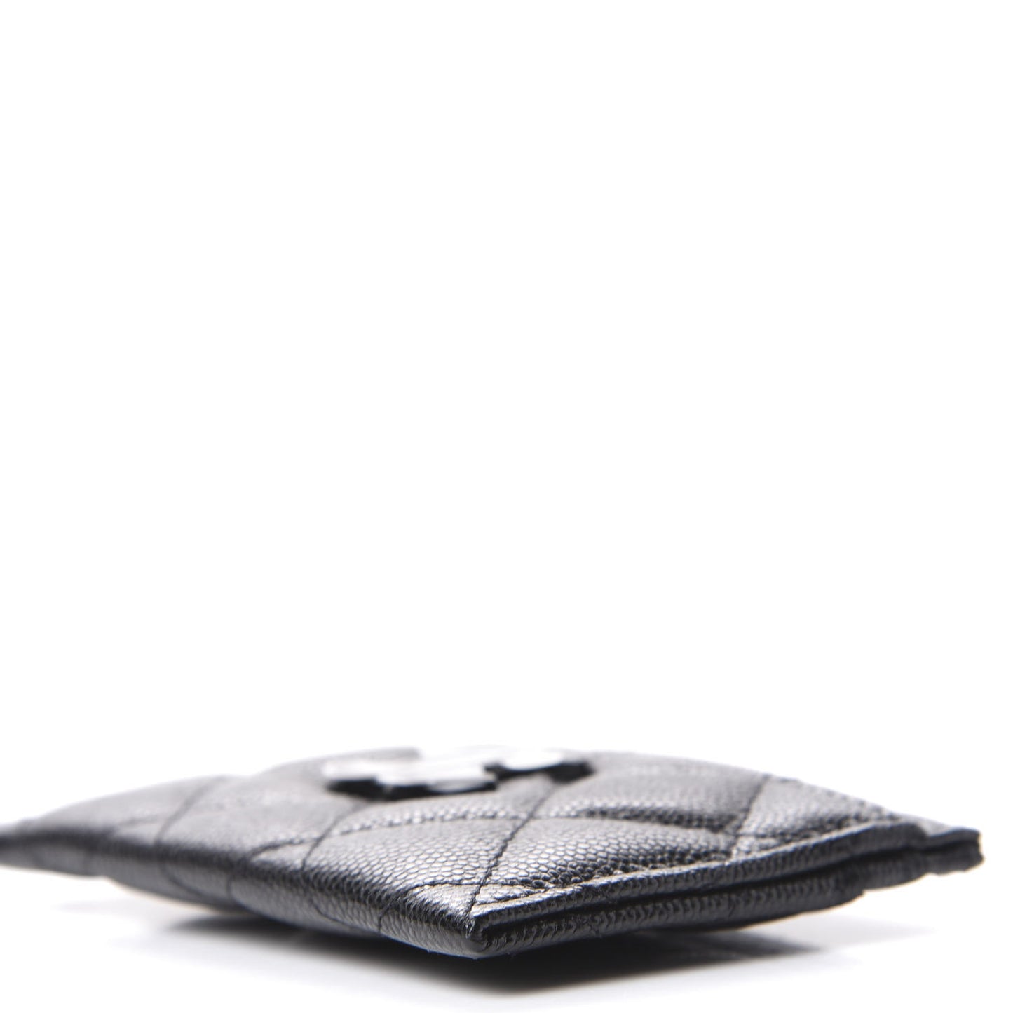 Caviar Quilted My Everything Card Holder Black