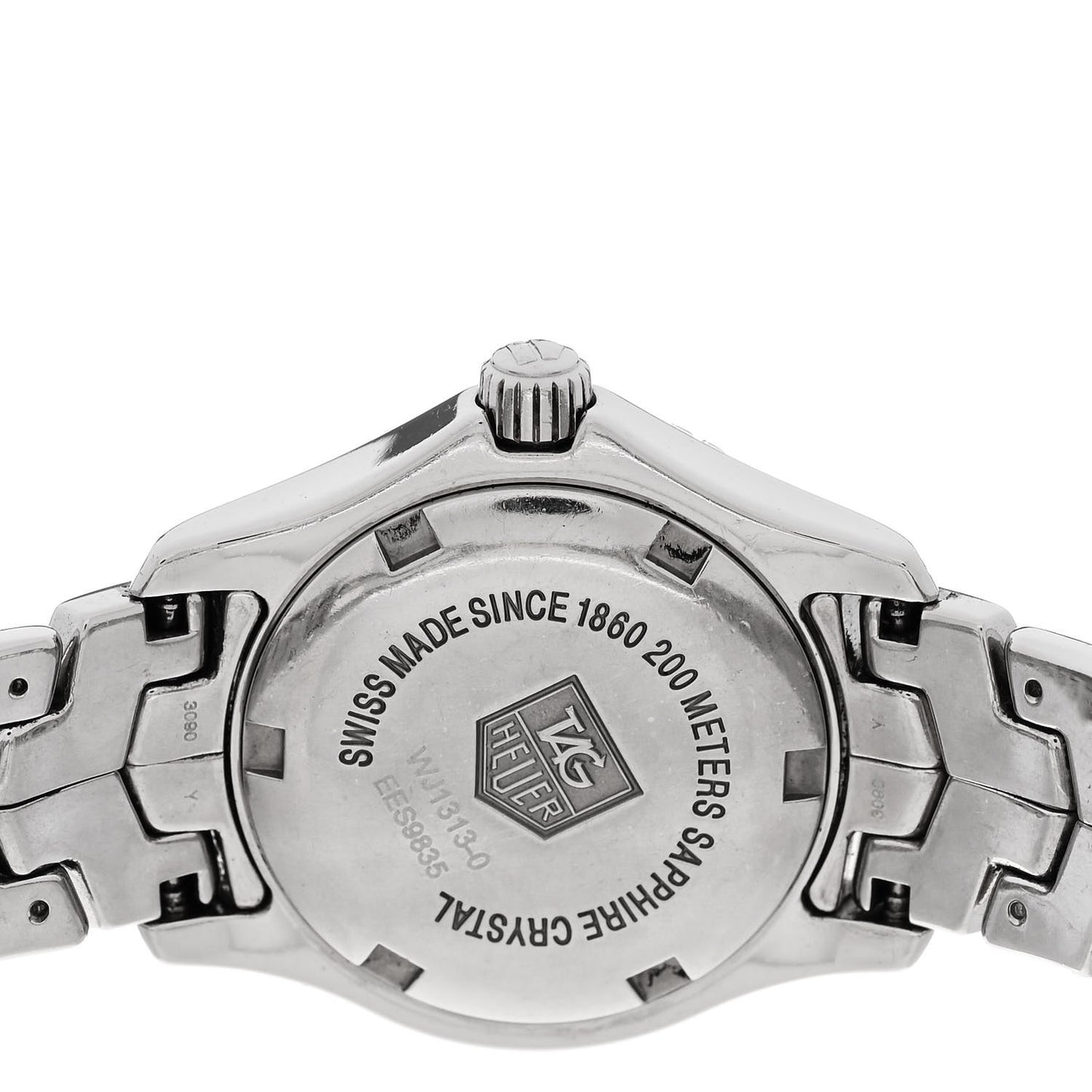 Stainless Steel Mother of Pearl 27mm Link Quartz Watch WJ1313-0
