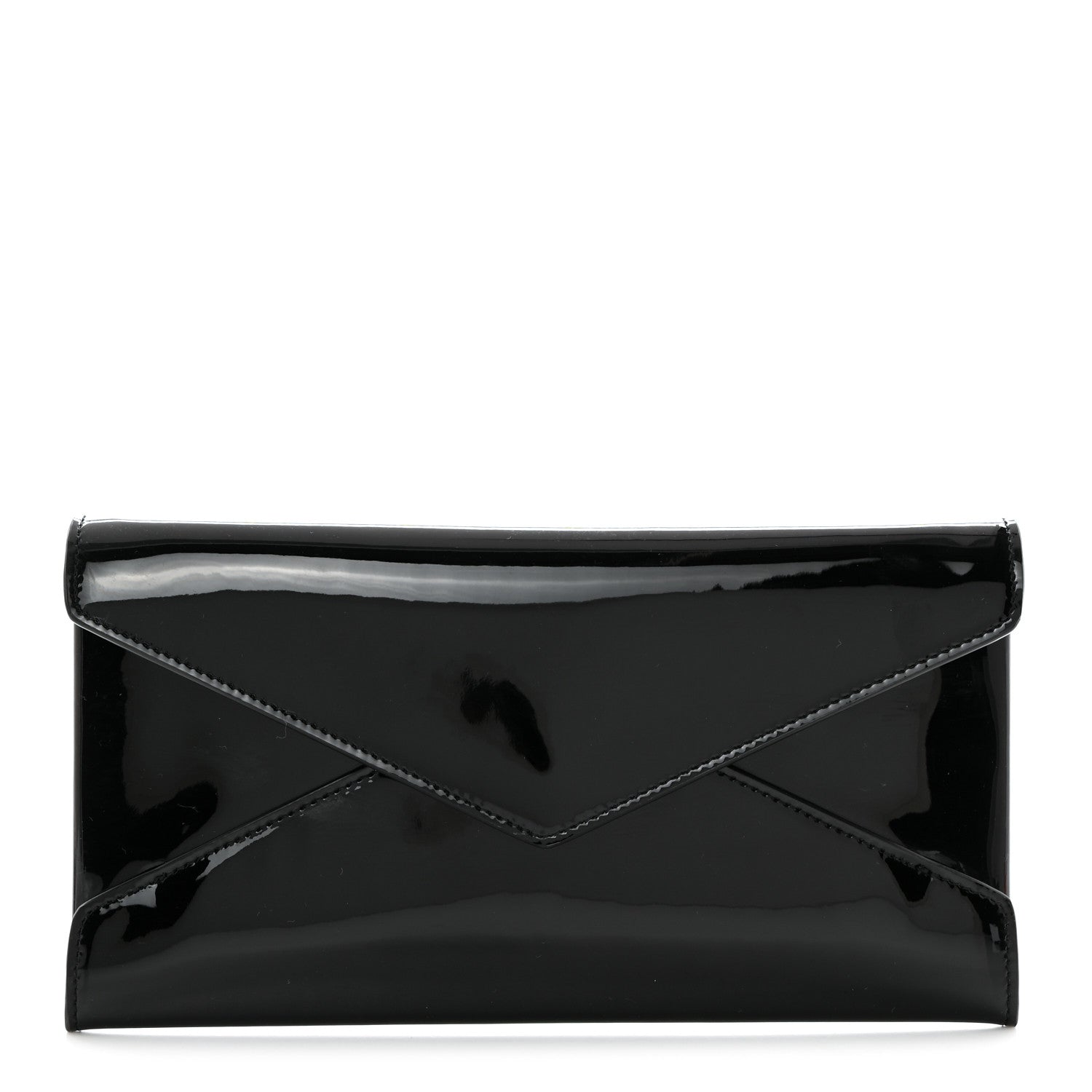 Saint Laurent Patent Paloma Envelope Clutch Black 1 of 7