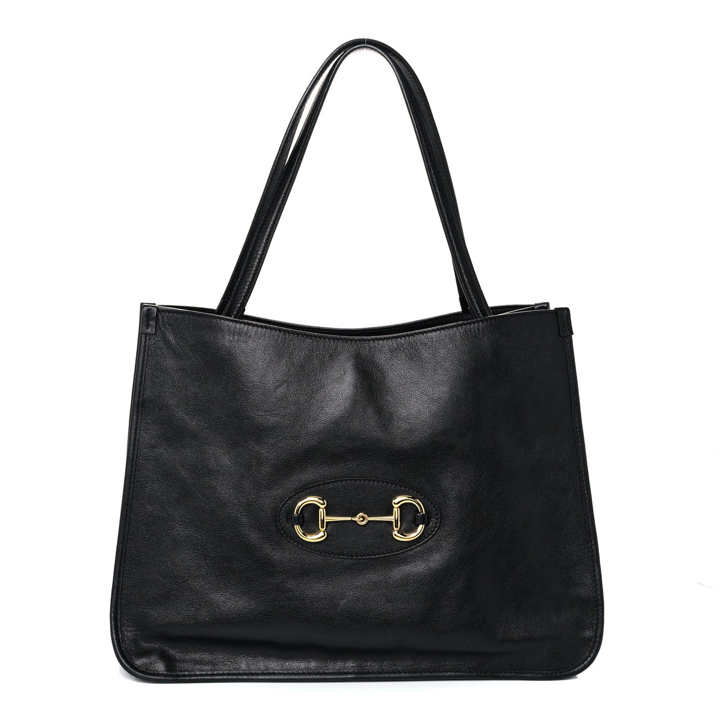 New Sakai Calfskin Lux Horsebit 1955 Tote Bag Black