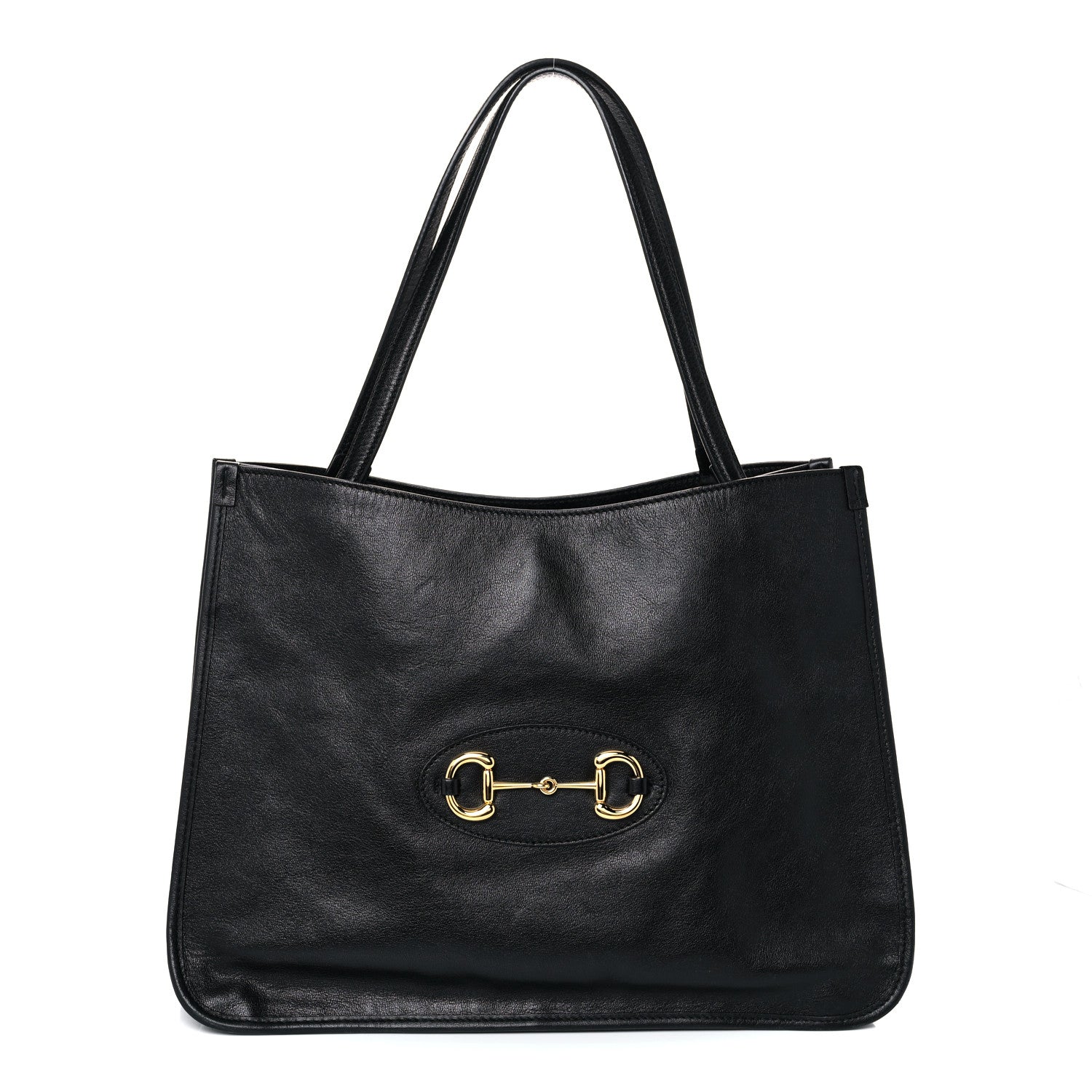 Gucci New Sakai Calfskin Lux Horsebit 1955 Tote Bag Black 1 of 10