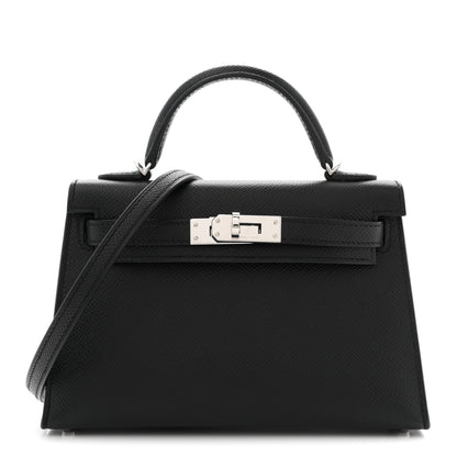 Hermes Epsom Mini Kelly Sellier 20 Black Black 1 of 11