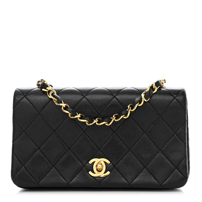 Chanel Lambskin Quilted Small Single Flap Black 1 of 12