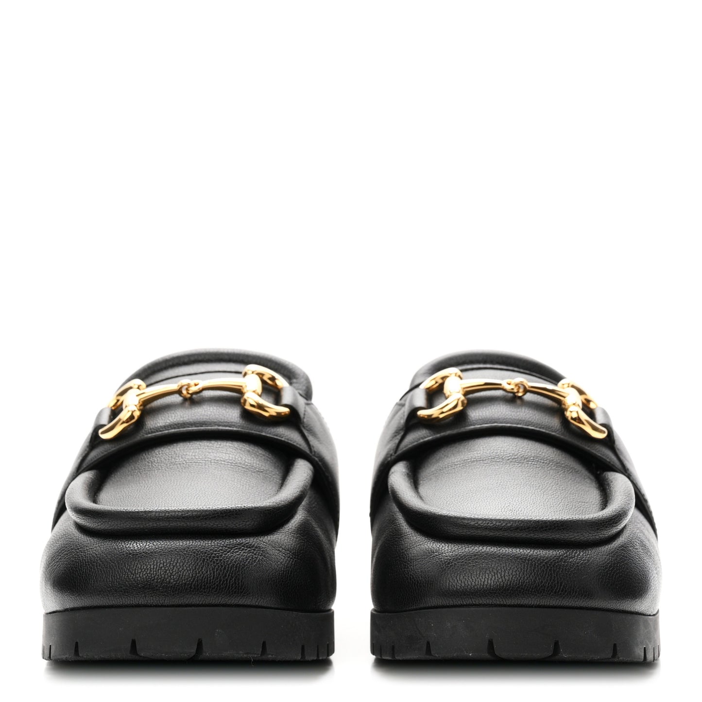 Goatskin Auroville Horsebit Mules 39.5 Black