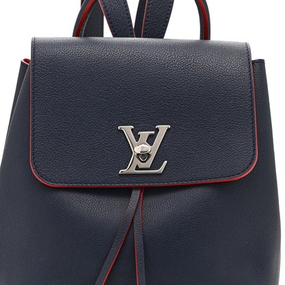 Louis Vuitton Soft Calfskin Lockme Backpack Marine Rouge 8 of 10