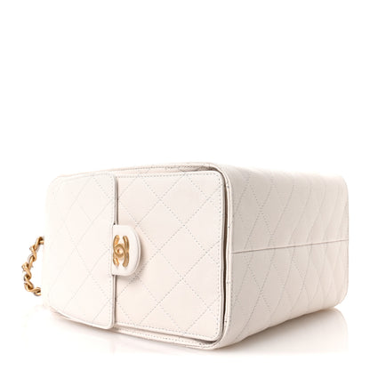 Chanel Caviar Quilted Small Chanel 25 Handbag White 4 of 11
