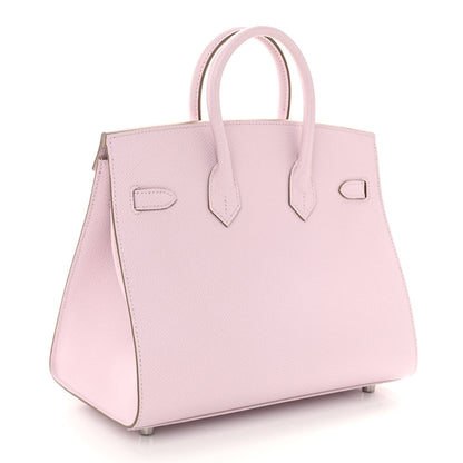 Hermes Epsom Birkin Sellier 25 Mauve Pale 3 of 11