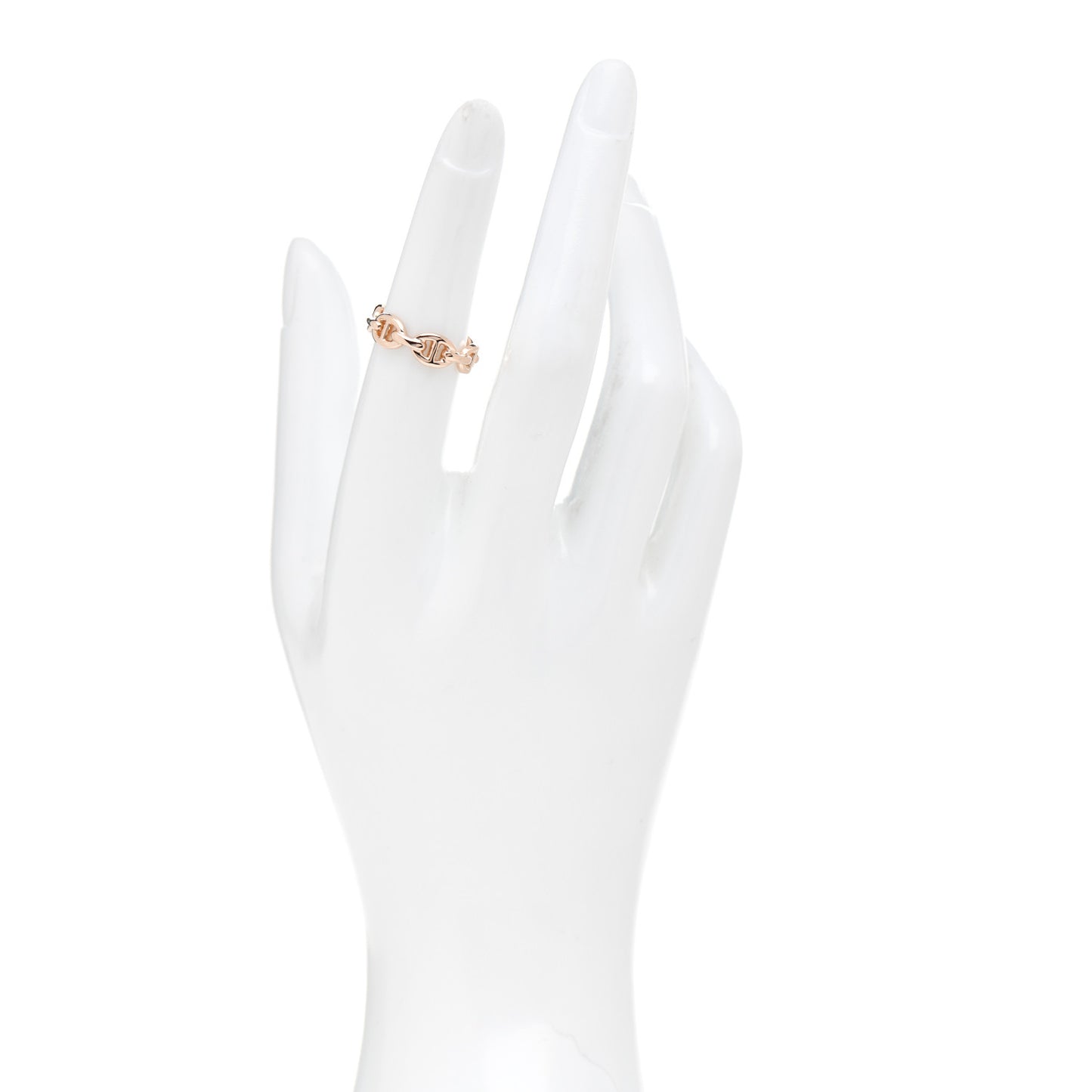 18K Rose Gold PM Chaine D'Ancre Enchainee Ring 52 6