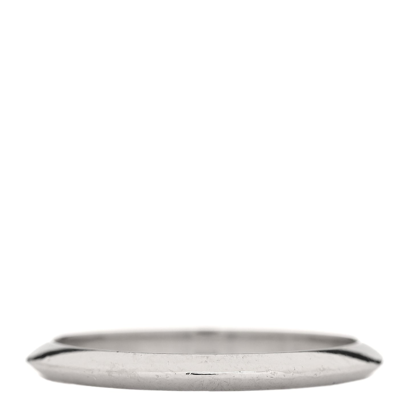 Platinum 2mm Knife Edge Wedding Band Ring 53 6.5