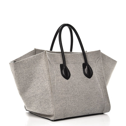 Celine Felt Medium Phantom Luggage Pearl Grey 2 of 10
