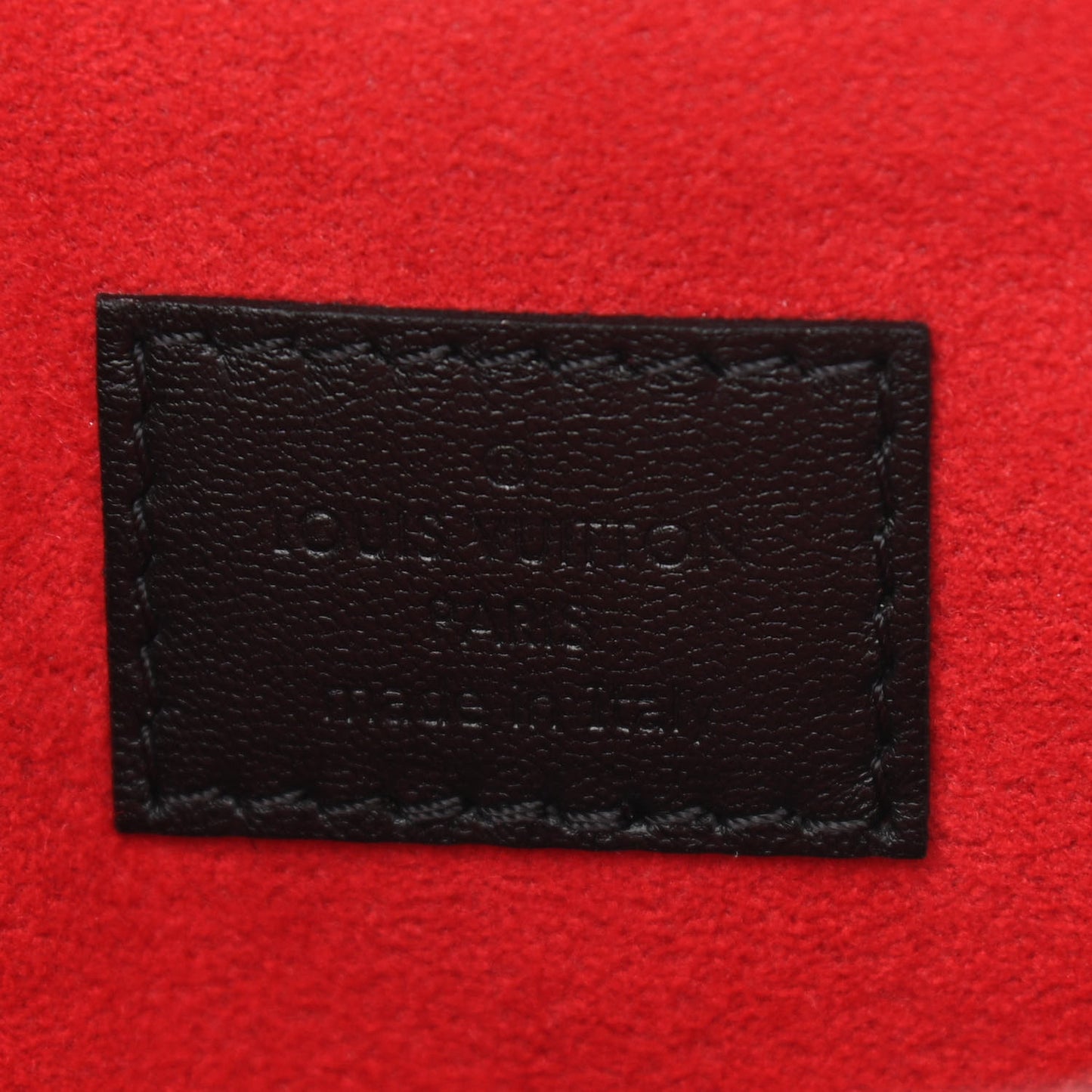 Lambskin Embossed Monogram Coussin PM Black White