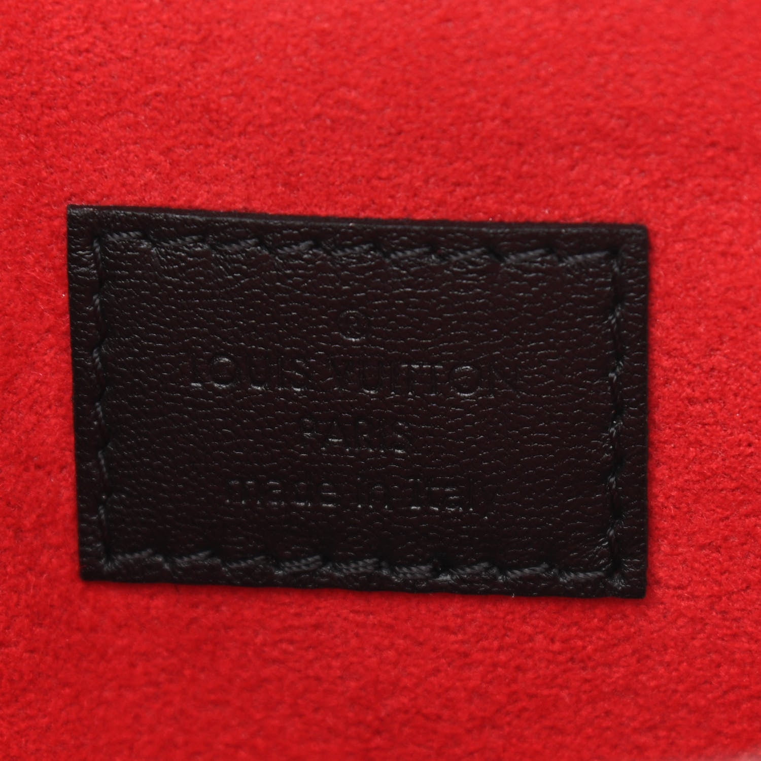 Louis Vuitton Lambskin Embossed Monogram Coussin PM Black White 6 of 9