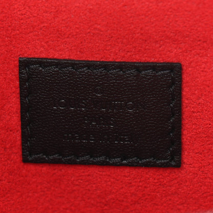 Louis Vuitton Lambskin Embossed Monogram Coussin PM Black White 6 of 9