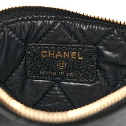 Chanel Lambskin Quilted Small Casino Cosmetic Case Black 6 of 8