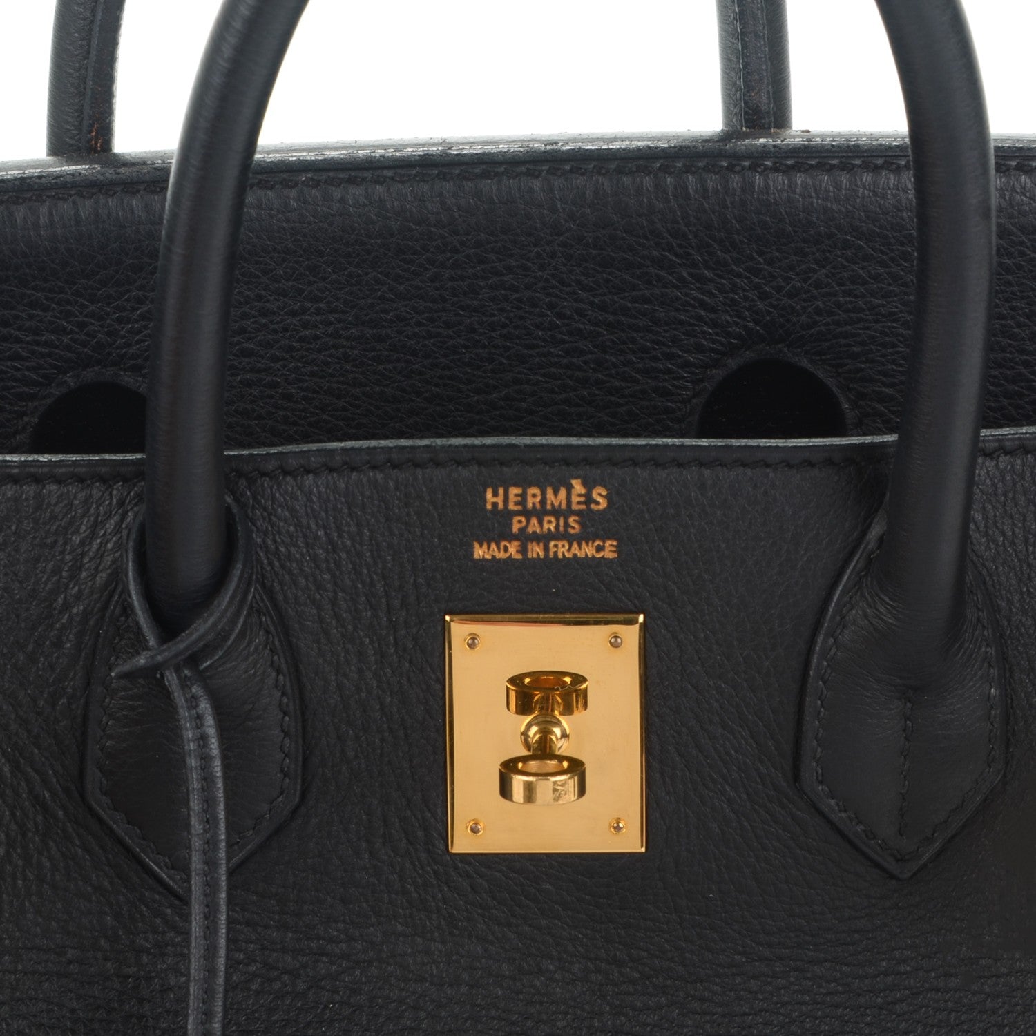 Hermes Taurillon Clemence HAC Birkin 32 Black 9 of 25