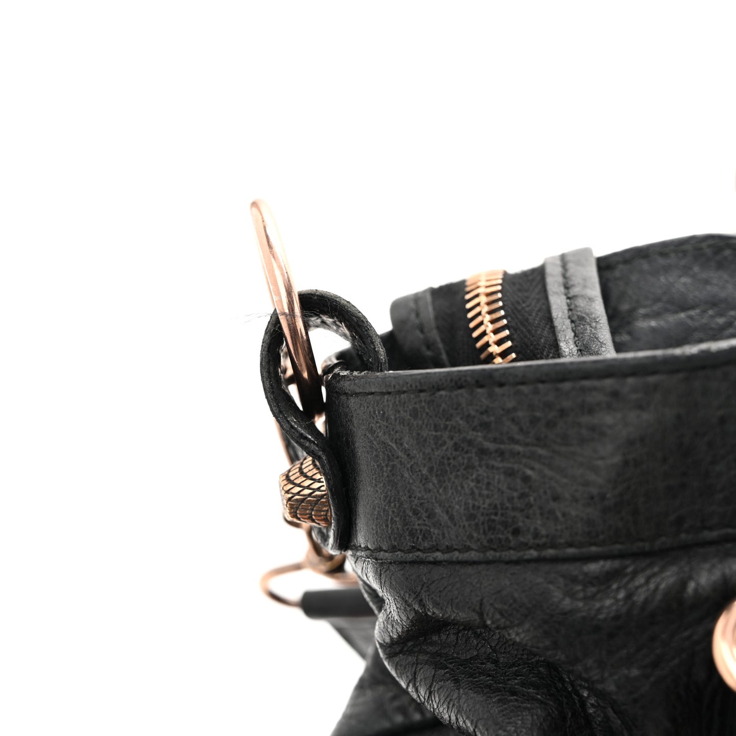 Agneau Giant 12 Rose Gold Hardware Town Black