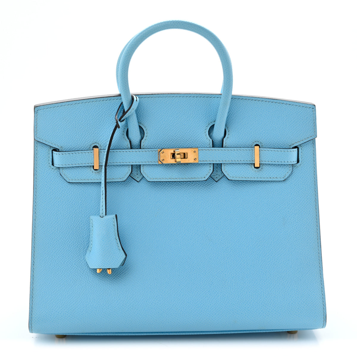 Epsom Birkin Sellier 25 Celeste