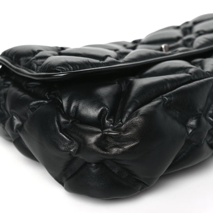 Chanel Calfskin Quilted Large Chesterfield Flap Black 9 of 10