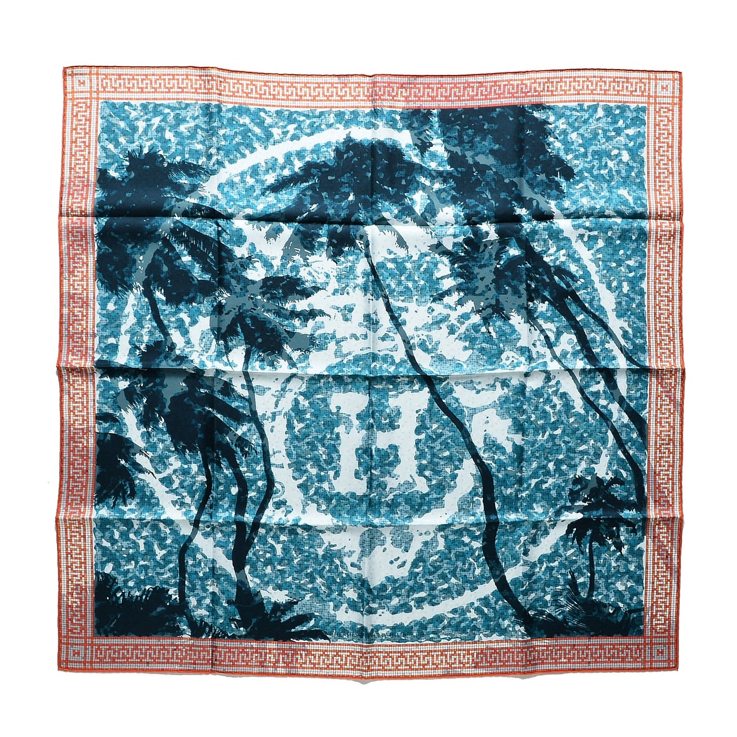 Silk A Beverly Hills Scarf 90 Bleu