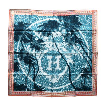 Hermes Silk A Beverly Hills Scarf 90 Bleu 1 of 4