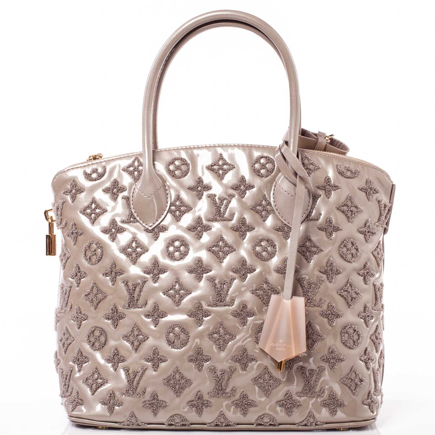 Louis Vuitton Patent Lambskin Fascination Lockit Gris 1 of 18