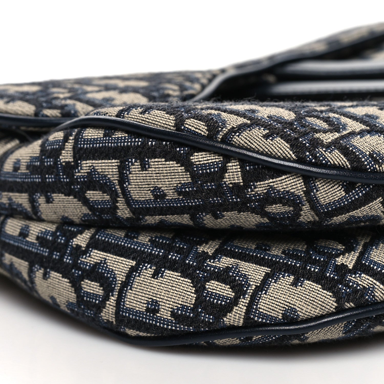 Christian Dior Oblique Saddle Bag Blue 9 of 13