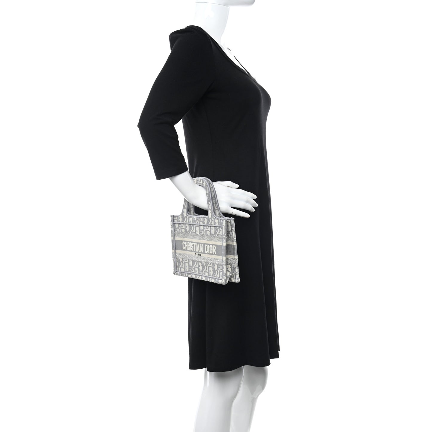 Oblique Mini Book Tote Grey Multicolor