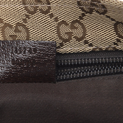 Gucci Monogram Web Small Flat Messenger Crossbody Dark Brown 7 of 12