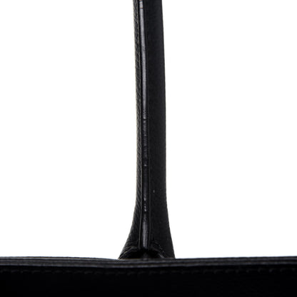 Chanel Calfskin Small Cerf Executive Shopper Tote Black 21 of 22
