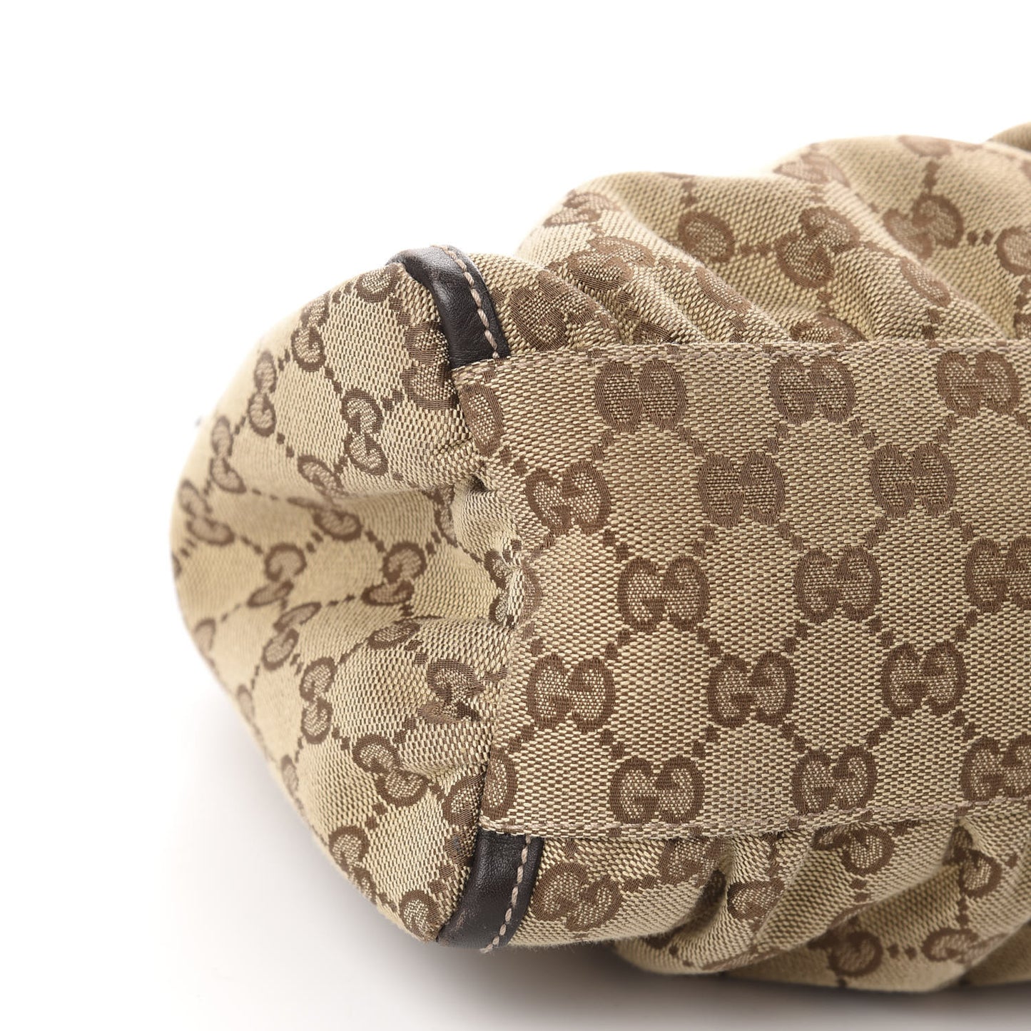 Monogram Medium D Gold Ring Hobo Dark Brown