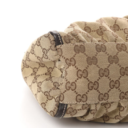 Gucci Monogram Medium D Gold Ring Hobo Dark Brown 6 of 10