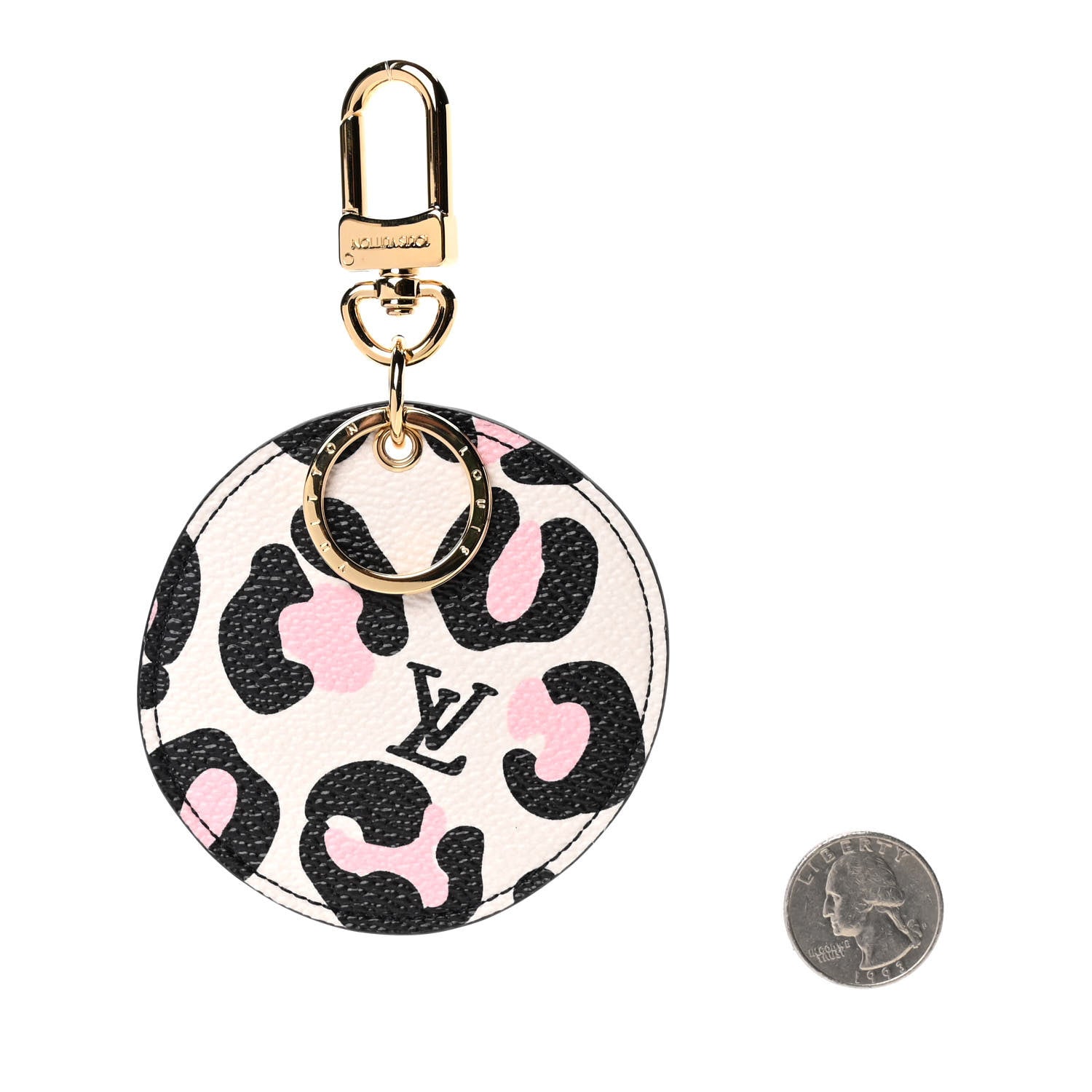 Louis Vuitton Monogram Wild At Heart Illustre Bag Charm Key Ring Black 2 of 3