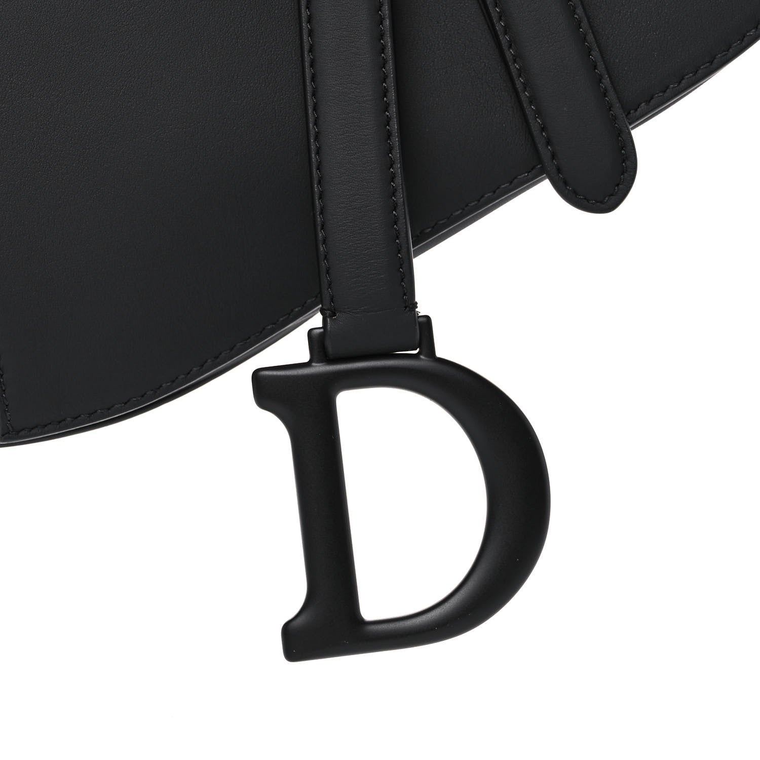 Christian Dior Ultra Matte Calfskin Saddle Bag Black 8 of 12