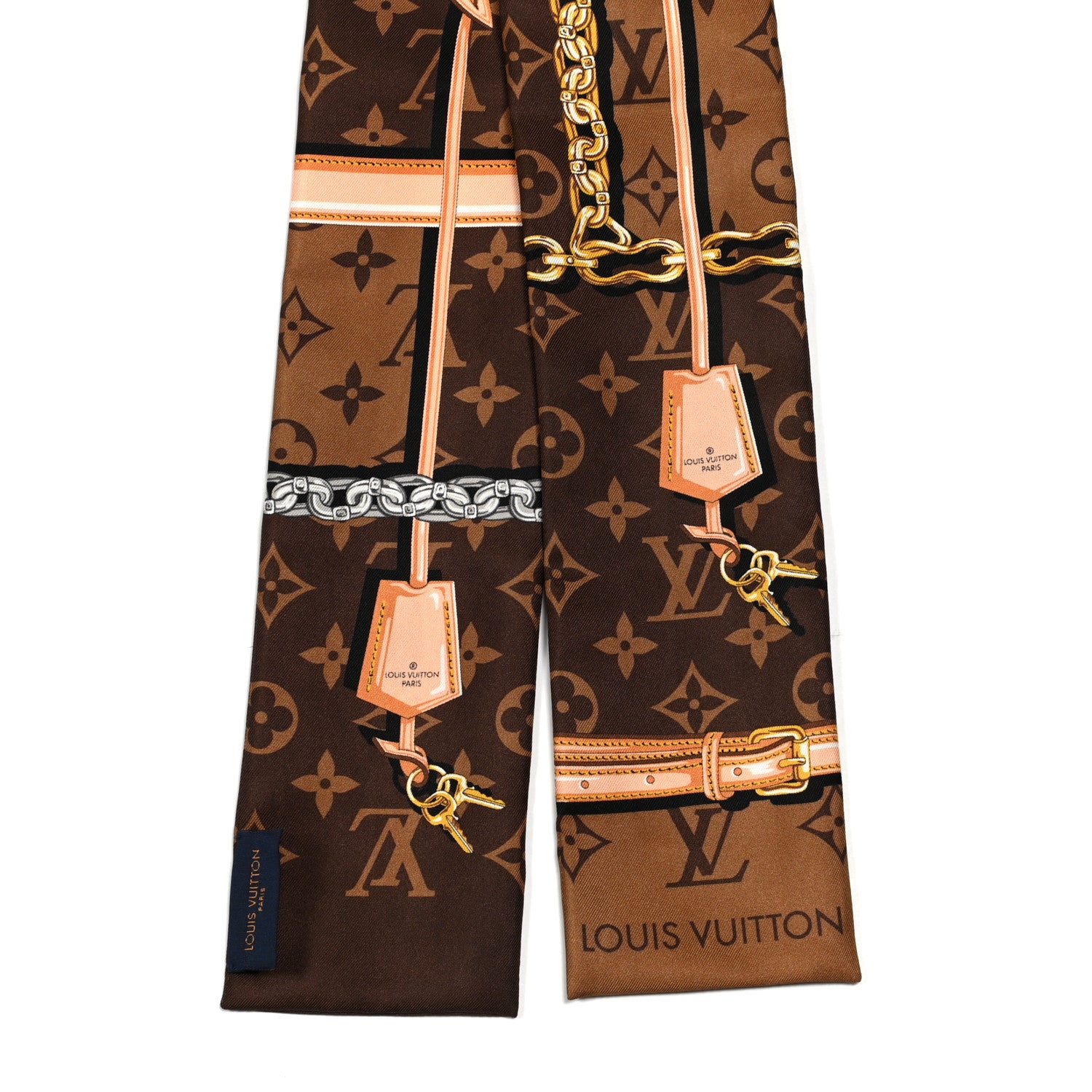 Louis Vuitton Silk Monogram Confidential Bandeau Brown 2 of 3