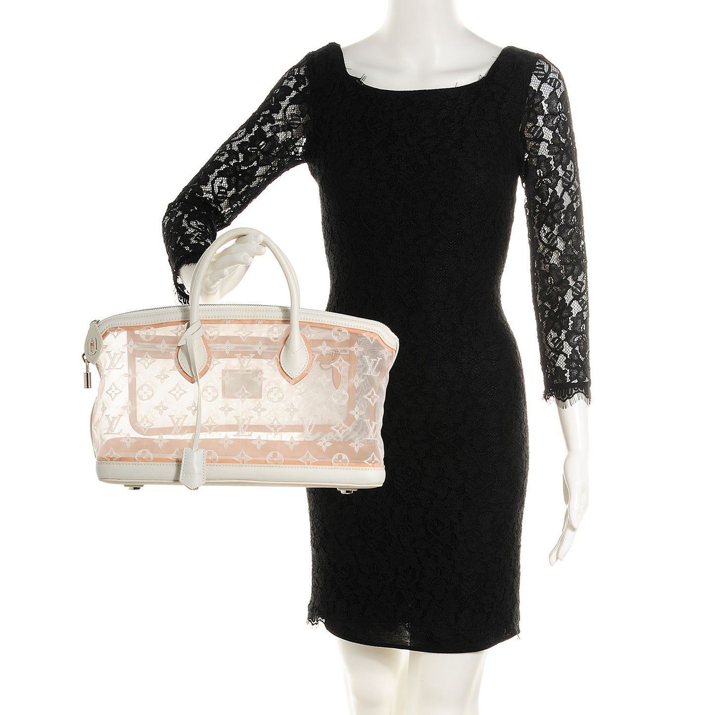 Monogram Transparence Lockit East-West White