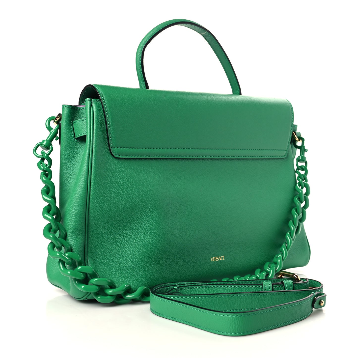 Calfskin Large La Medusa Bag Green