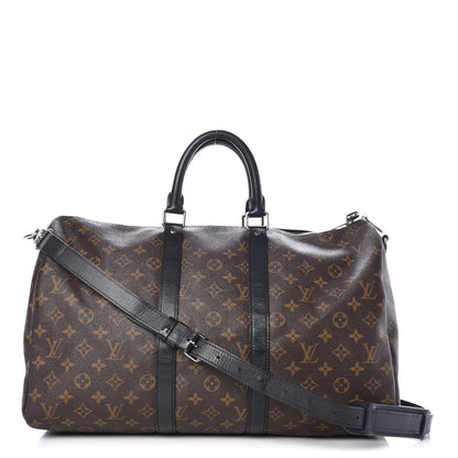 Louis Vuitton Monogram Macassar Keepall Bandouliere 45 1 of 9