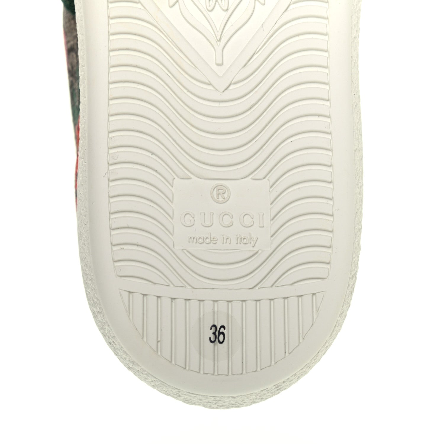 Gucci GG Supreme Monogram Strawberry Web Womens Ace Sneakers 36 Beige Multicolor Red Green 6 of 9