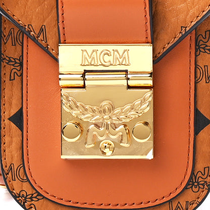 MCM Visetos Mini Patricia Crossbody Pouch Cognac 8 of 11