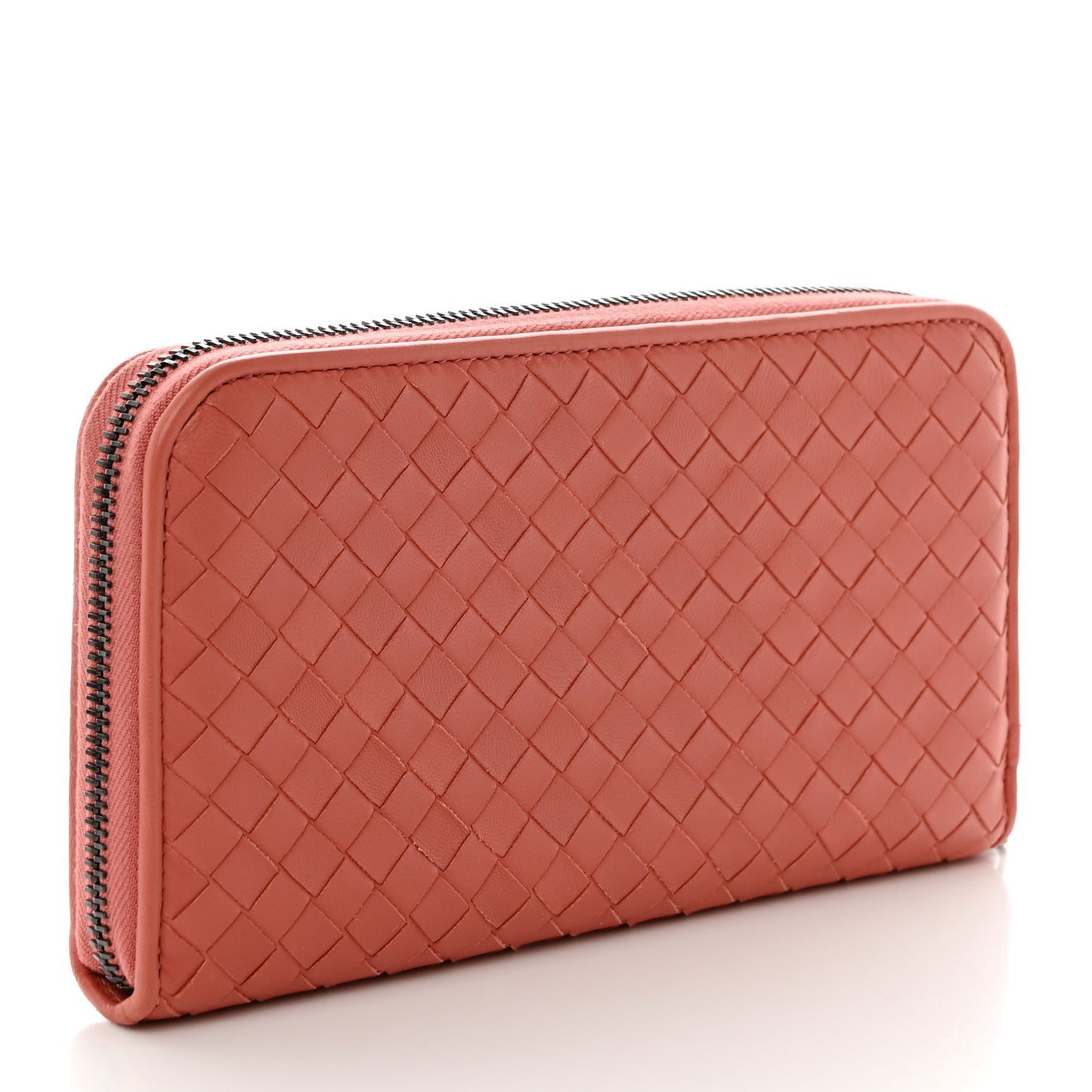 Nappa Intrecciato Zip Around Wallet Pompei