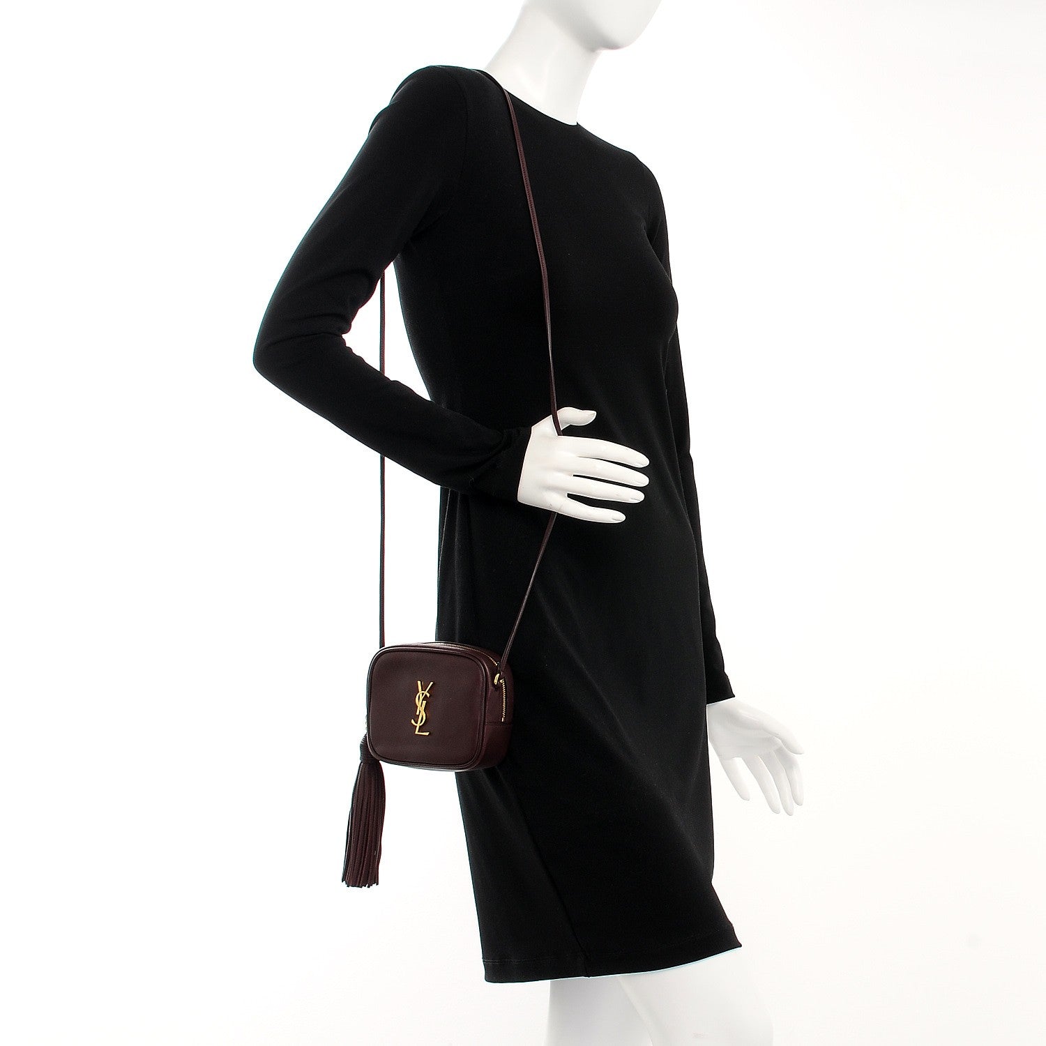Saint Laurent Nappa Monogram Blogger Bag Bordeaux 2 of 6