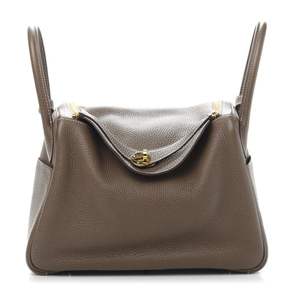 Hermes Taurillon Clemence Lindy 30 Etoupe 1 of 13