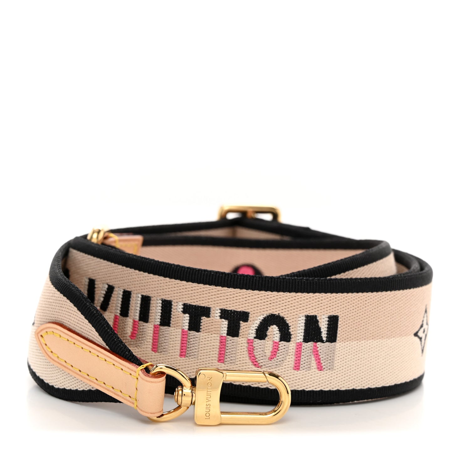 LOUIS VUITTON Jacquard Speedy Bandouliere 20 Shoulder Strap Black