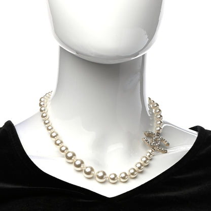 Chanel Pearl CC 100th Anniversary Necklace Light Gold 2 of 5