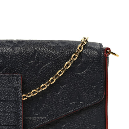 Louis Vuitton Empreinte Pochette Felicie Chain Wallet Marine Rouge 13 of 15